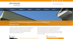 Desktop Screenshot of phaenovum.eu